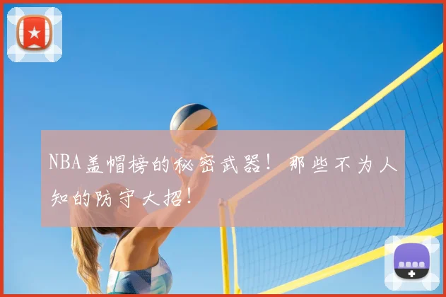 NBA盖帽榜的秘密武器!那些不为人知的防守大招!